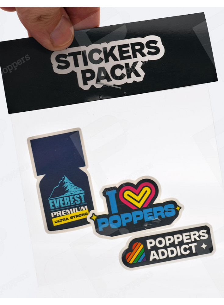 Poppers Stickers Pack