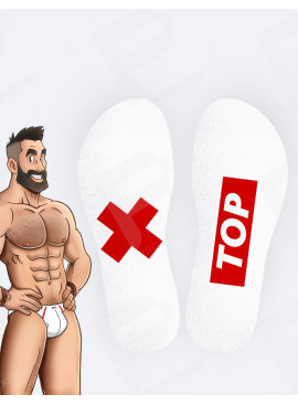 Top Socks SneakXX White Stripe