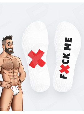 Fuck Me White Socks SneakXX