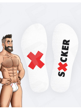Sucker White Socks SneakXX