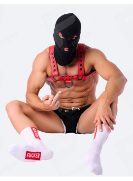Red Stripe Fucker Socks SneakXX