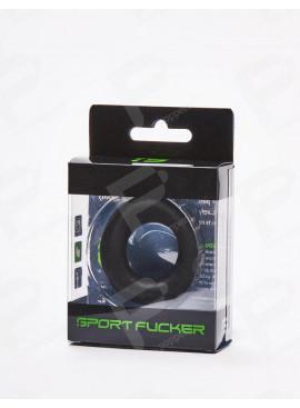 Sport Fucker The Wedge – Silicone Cock Ring – Matt black