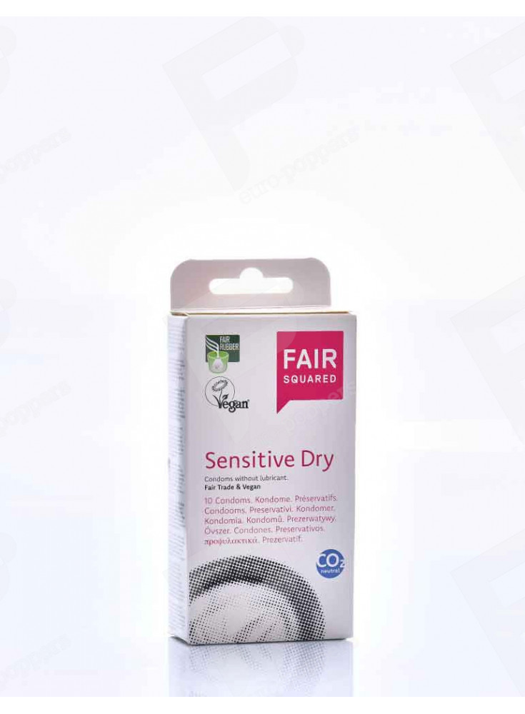 Sensitive Dry Condoms Vegan by Fair Squared