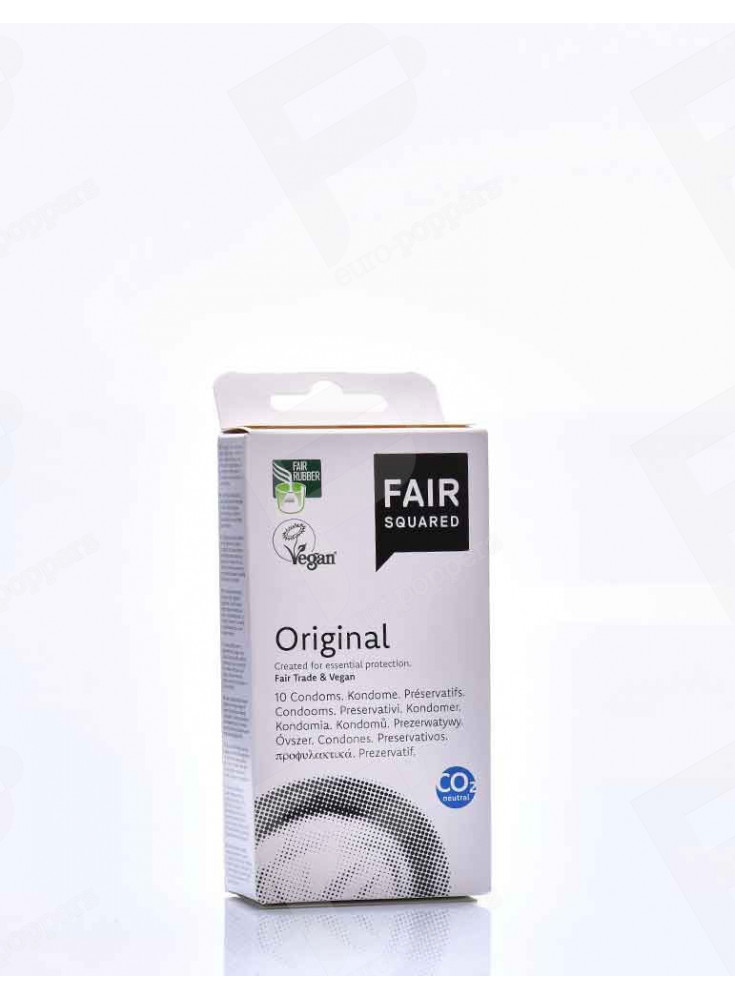 10 Vegan Fair Squared Original condoms 10 Vegan Fair Squared Original condoms