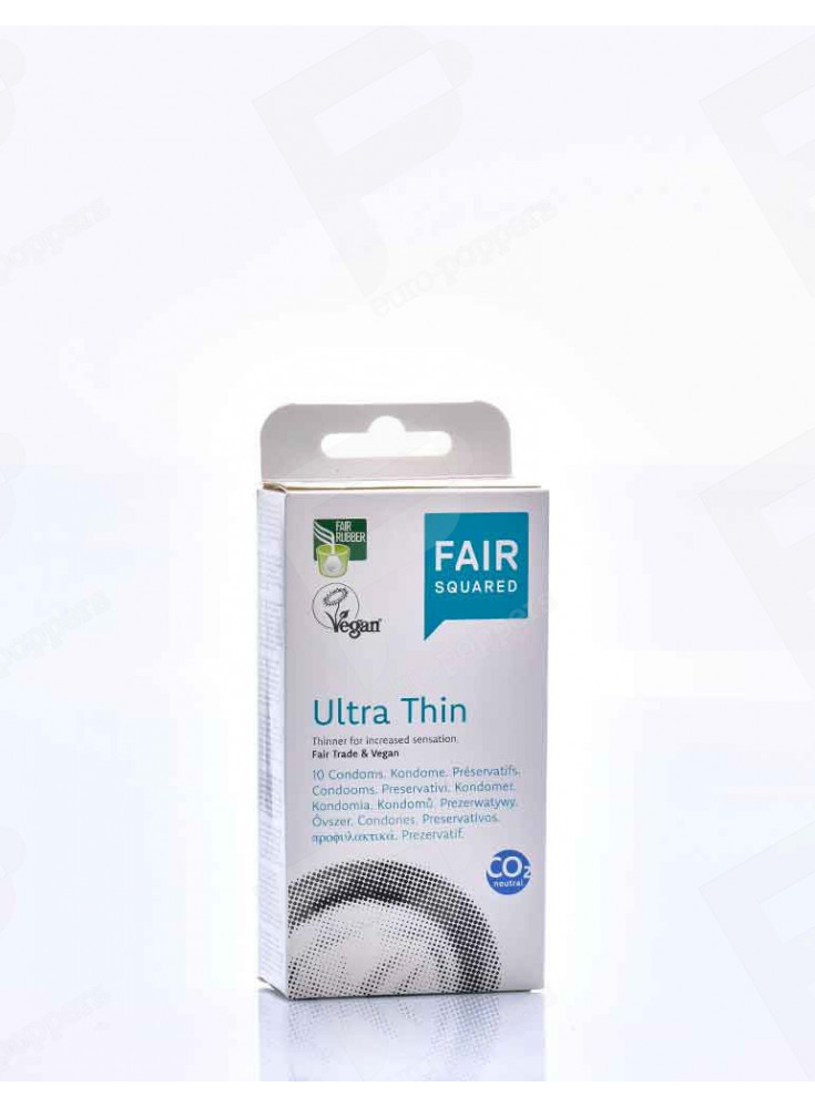 Ultra Thin Vegan Condoms Fair Squared Ultra Thin Vegan Condoms Fair Squared