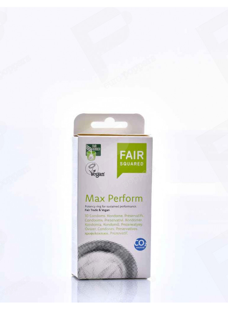 Vegan Condoms Max Perform by Fair Squared Vegan Condoms Max Perform by Fair Squared