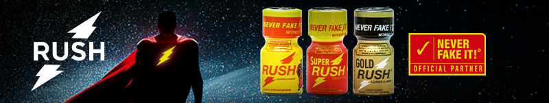 Rush poppers brand never fake it